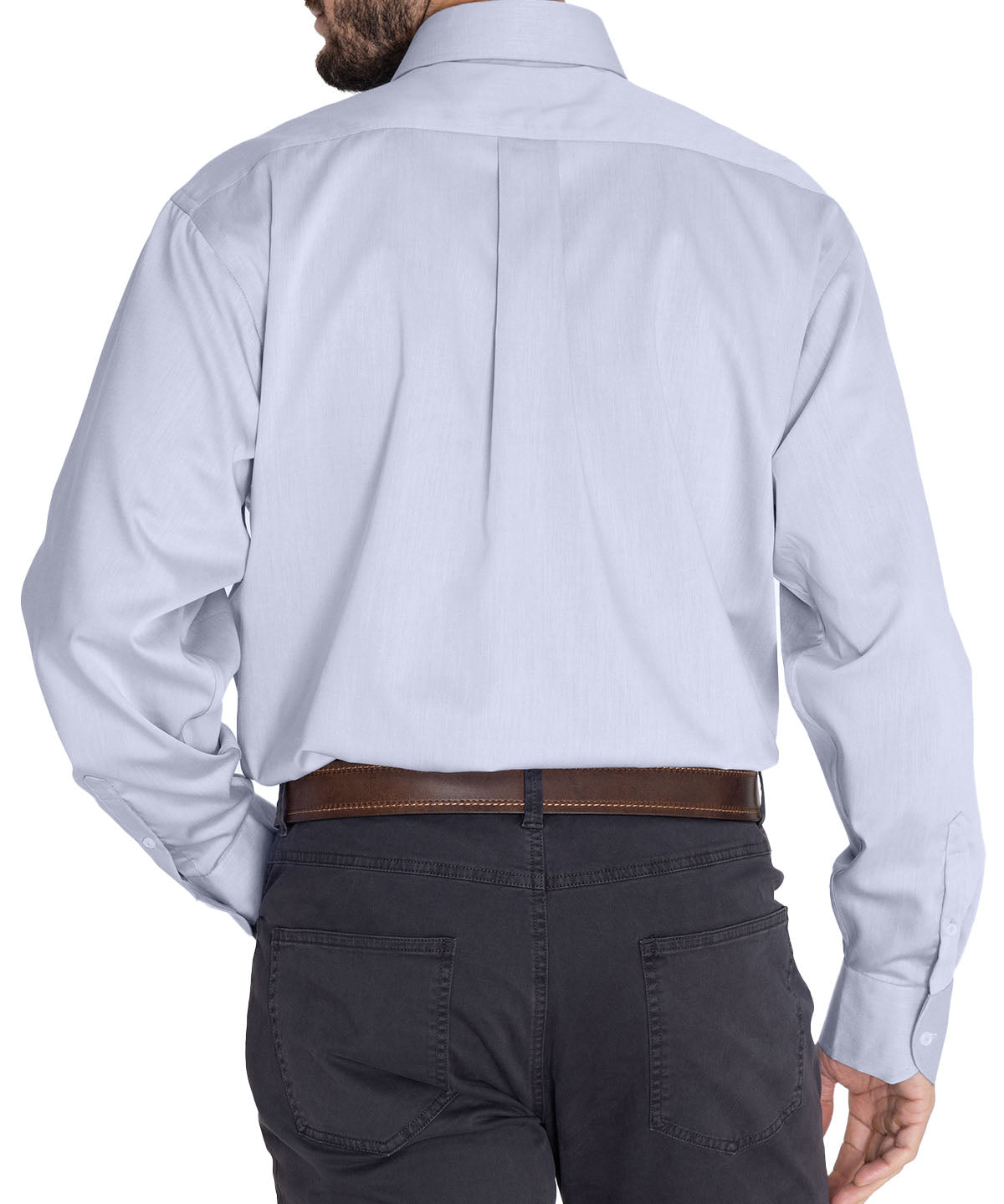 Camisa Cuello Italiano Hombre E.Lifesolid Celeste Rockford