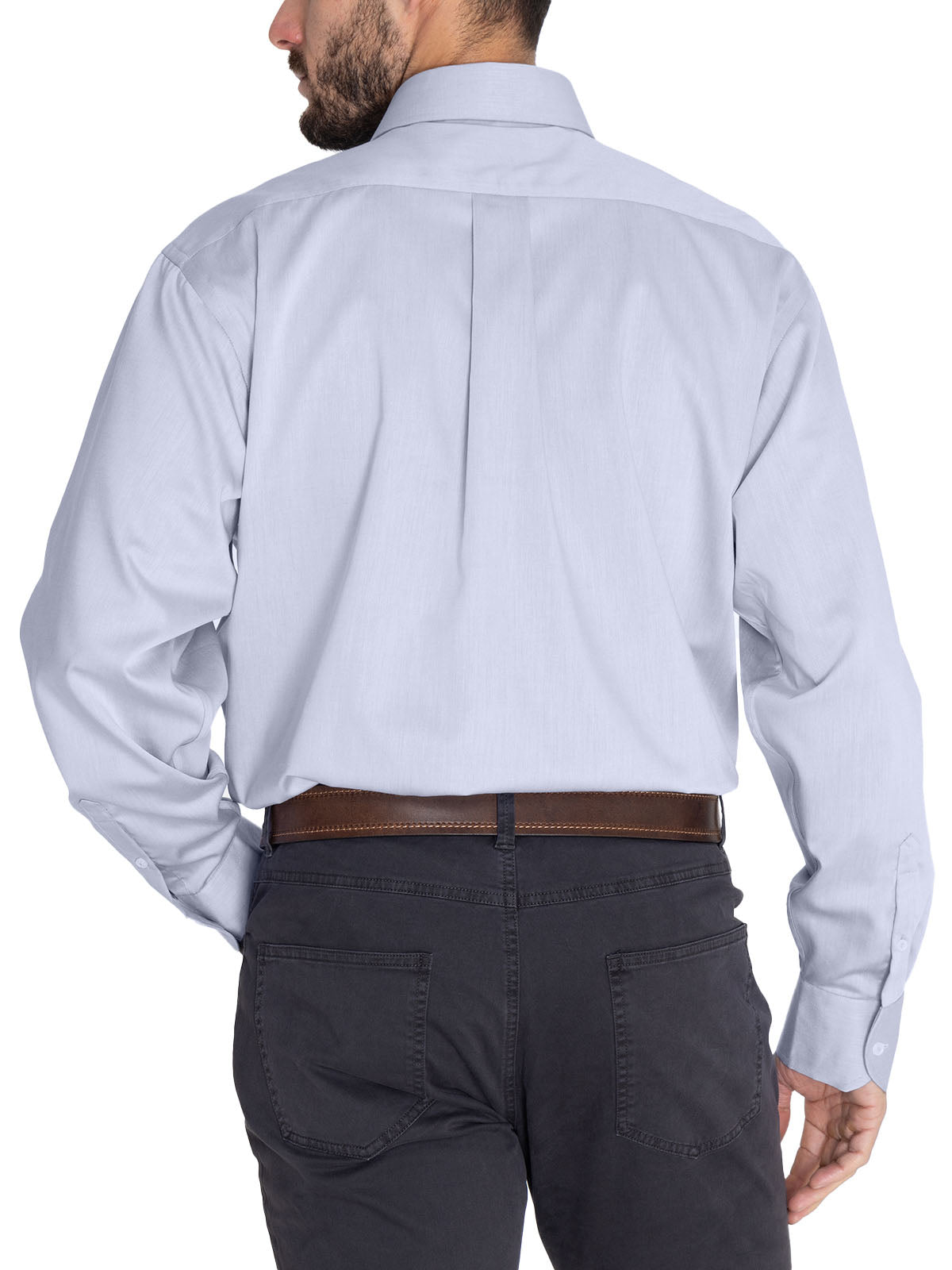 Camisa Cuello Italiano Hombre E.Lifesolid Celeste Rockford