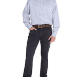 Camisa Cuello Italiano Hombre E.Lifesolid Celeste Rockford