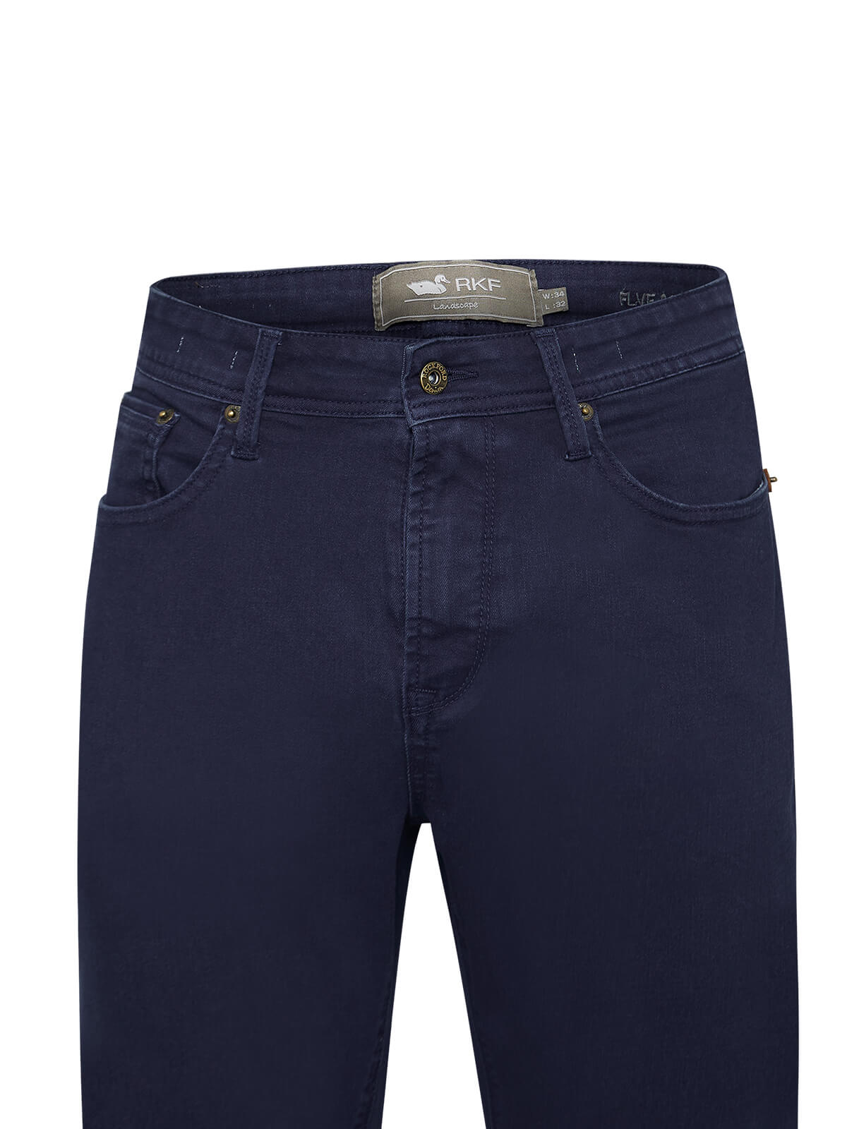 Jeans Algodón Orgánico Hombre Fivecolor Azul Rockford