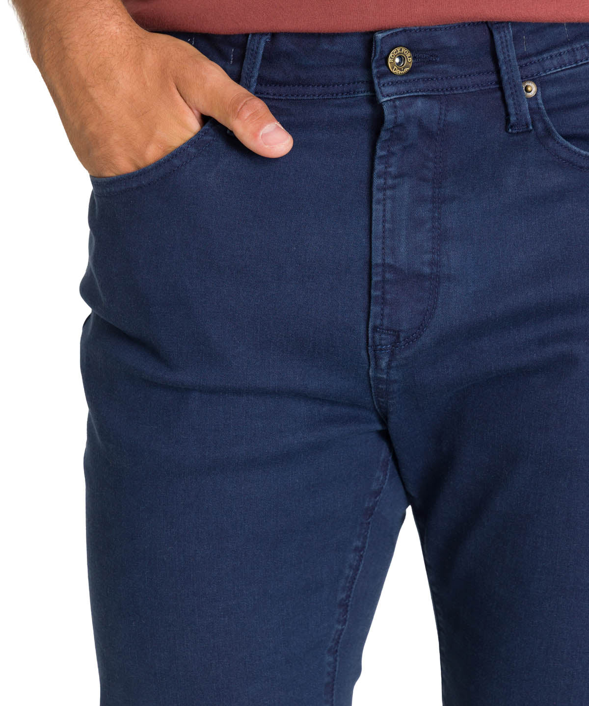 Jeans Algodón Orgánico Hombre Fivecolor Azul Rockford