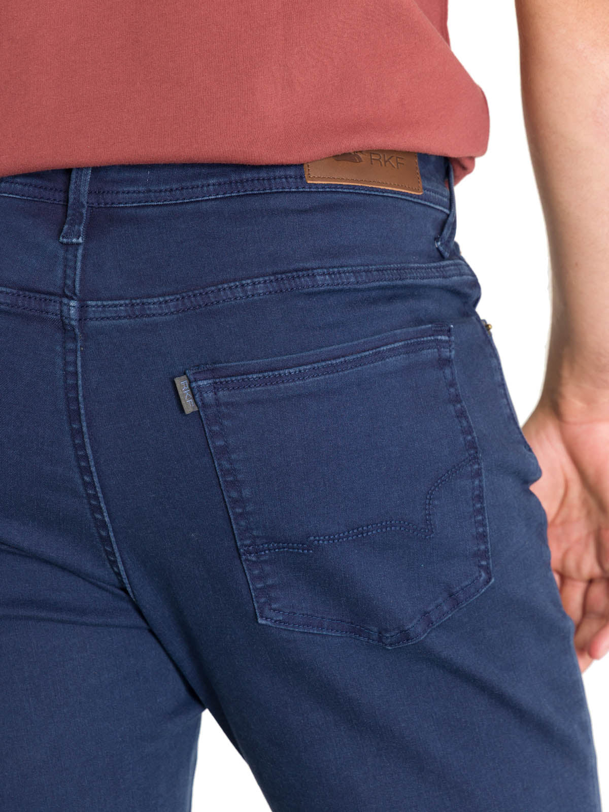 Jeans Algodón Orgánico Hombre Fivecolor Azul Rockford