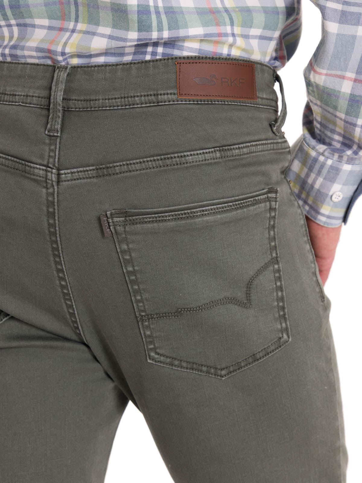 Jeans Algodón Orgánico Hombre Fivecolor Gris Rockford