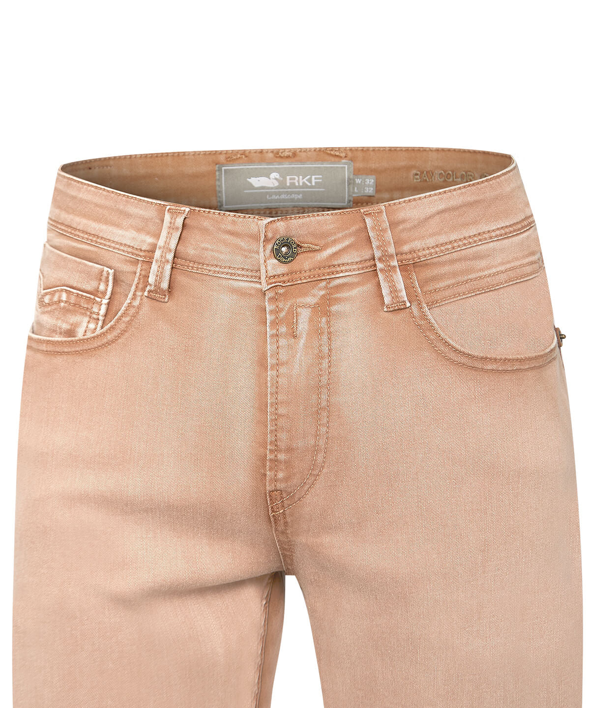 Jeans Algodón Orgánico Hombre Baycolor Café Rockford