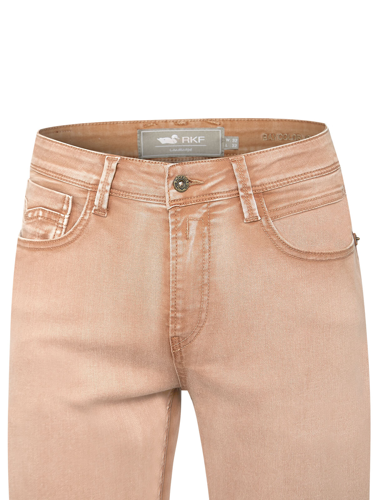 Jeans Algodón Orgánico Hombre Baycolor Café Rockford