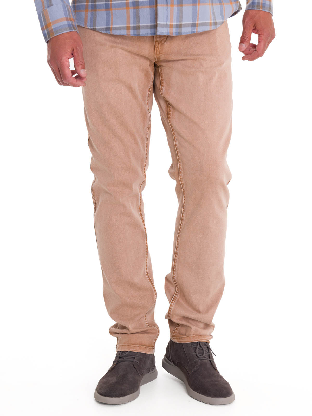 Jeans Algodón Orgánico Hombre Baycolor Café Rockford