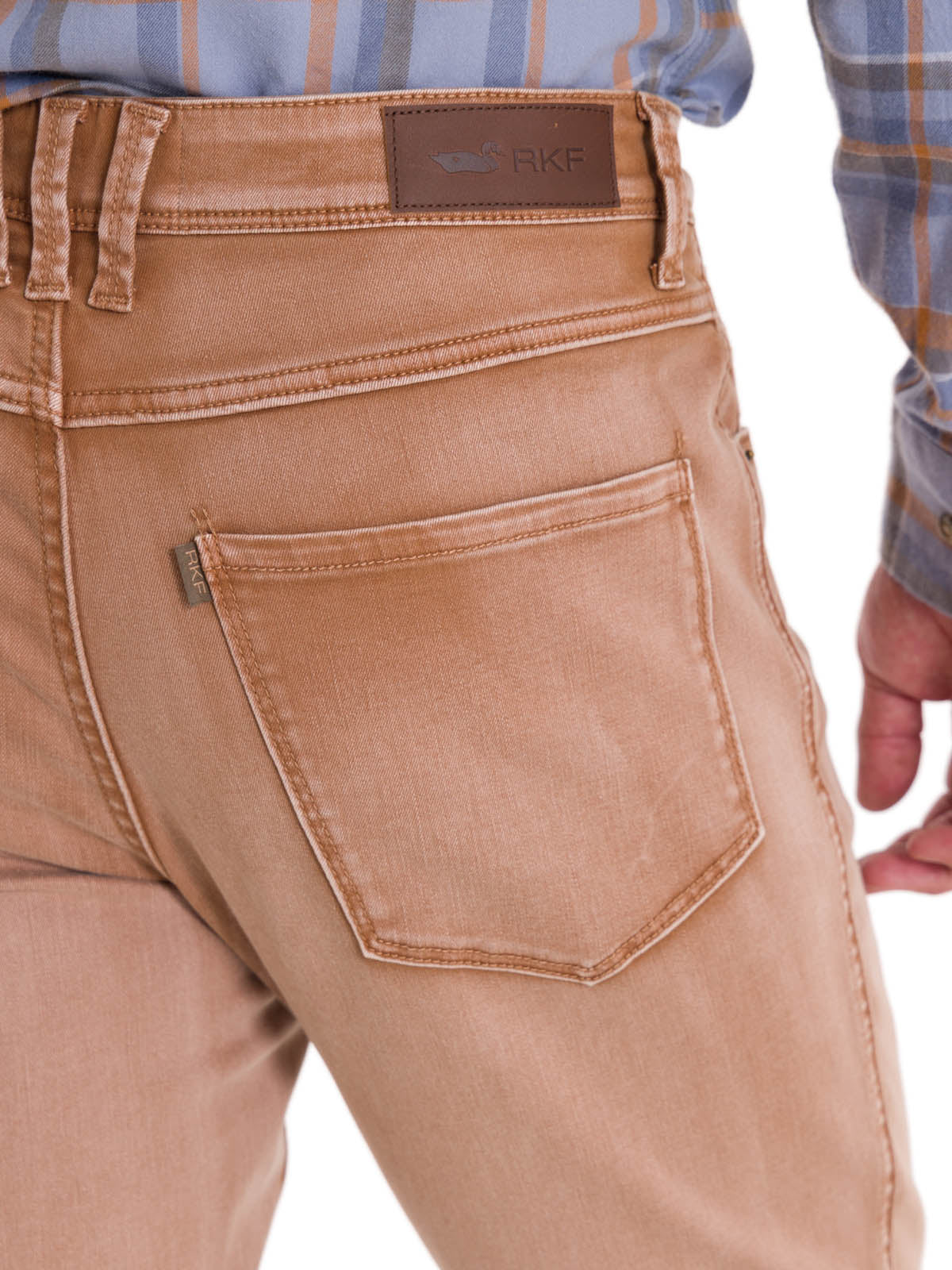 Jeans Algodón Orgánico Hombre Baycolor Café Rockford