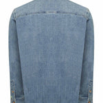 Camisa Algodón Hombre Denim Azul Rockford