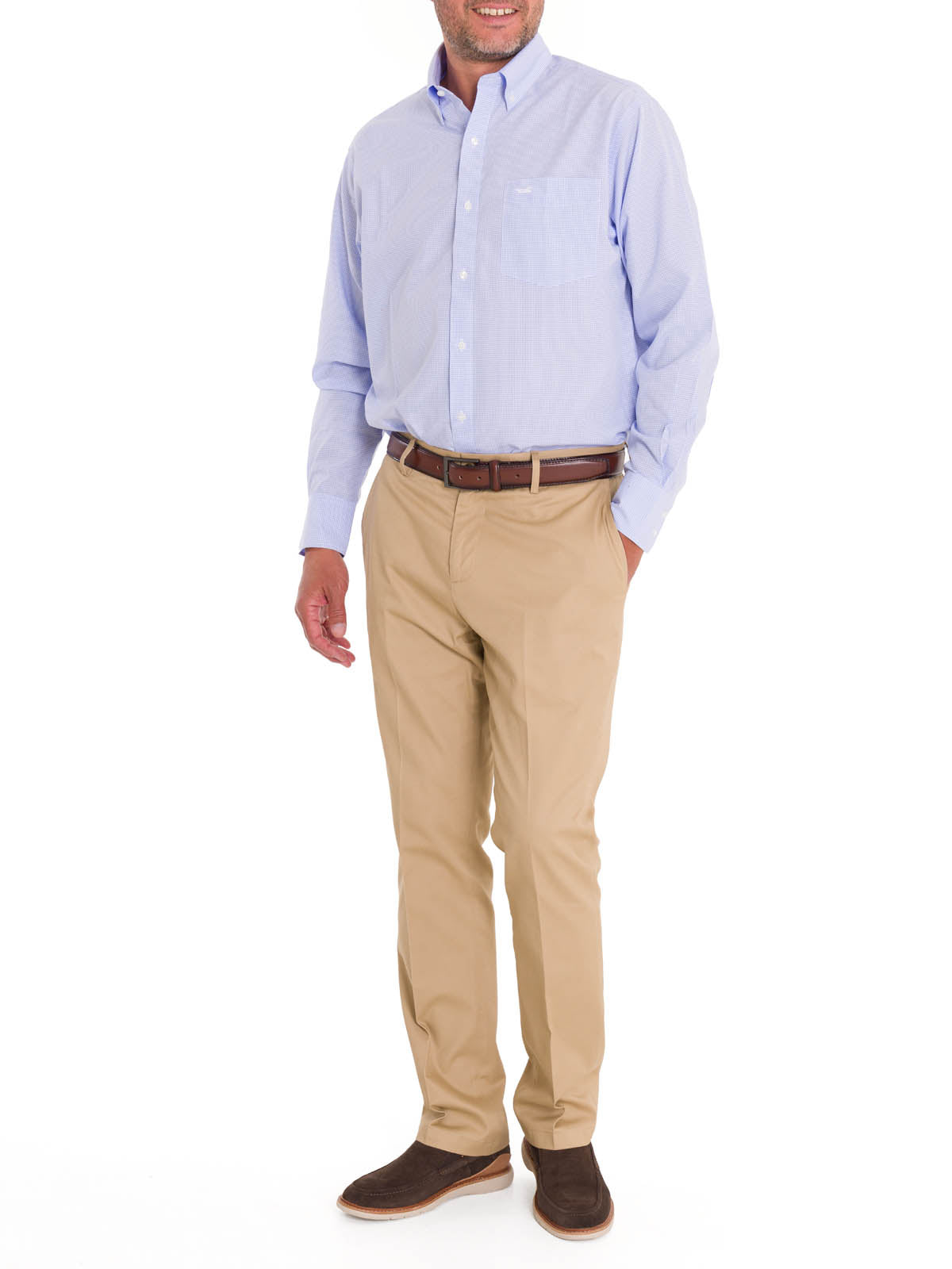 Camisa Cuello Button-Down Hombre WF Lila Rockford