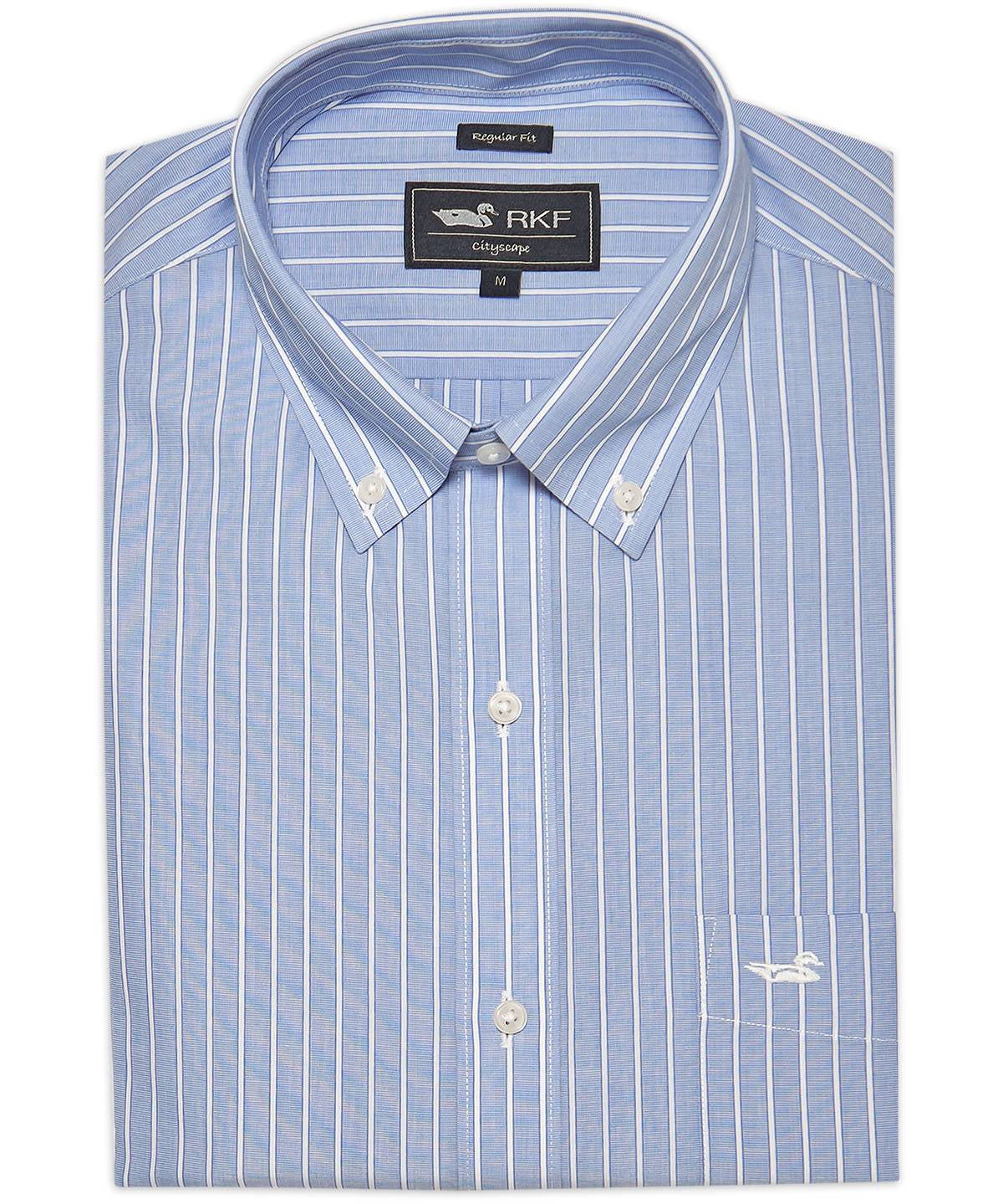 Camisa Cuello Button-Down Hombre WF Celeste Rockford
