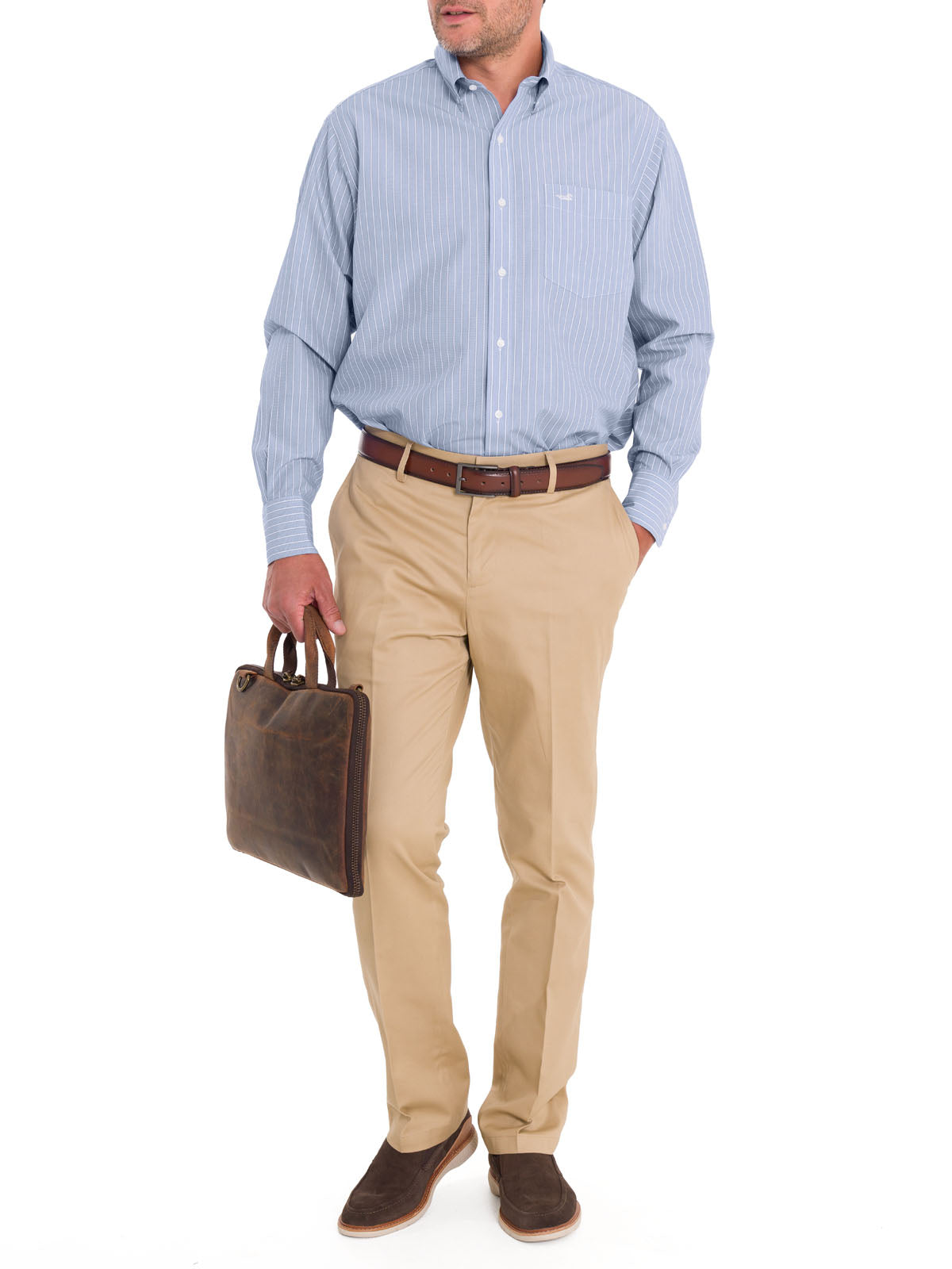 Camisa Cuello Button-Down Hombre WF Celeste Rockford