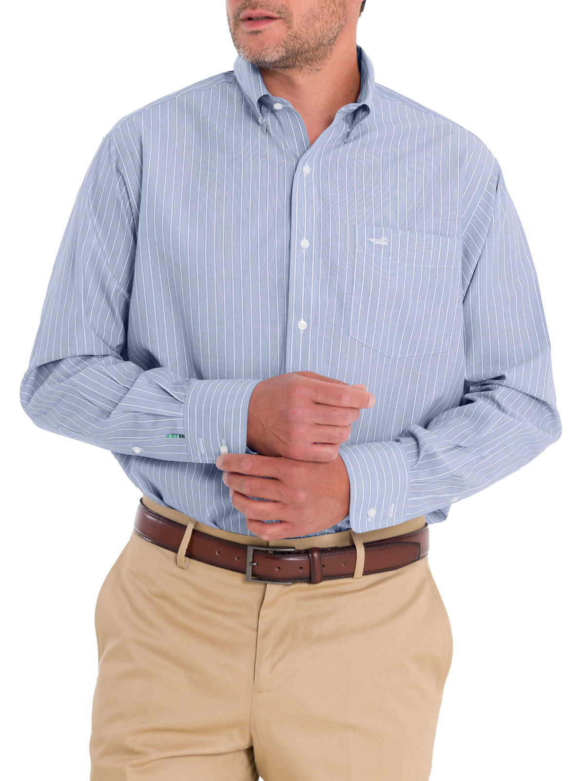 Camisa Cuello Button-Down Hombre WF Celeste Rockford