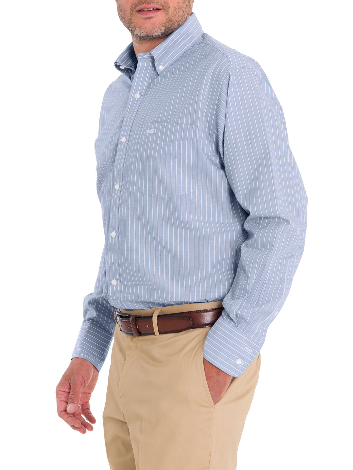 Camisa Cuello Button-Down Hombre WF Celeste Rockford