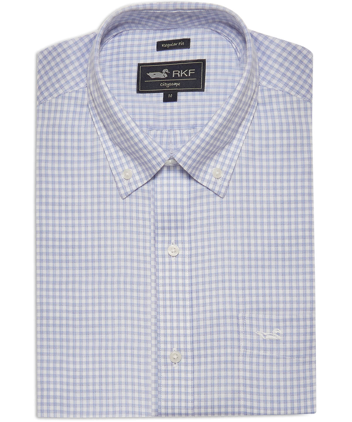 Camisa Cuello Button-Down Hombre WF Azul Rockford
