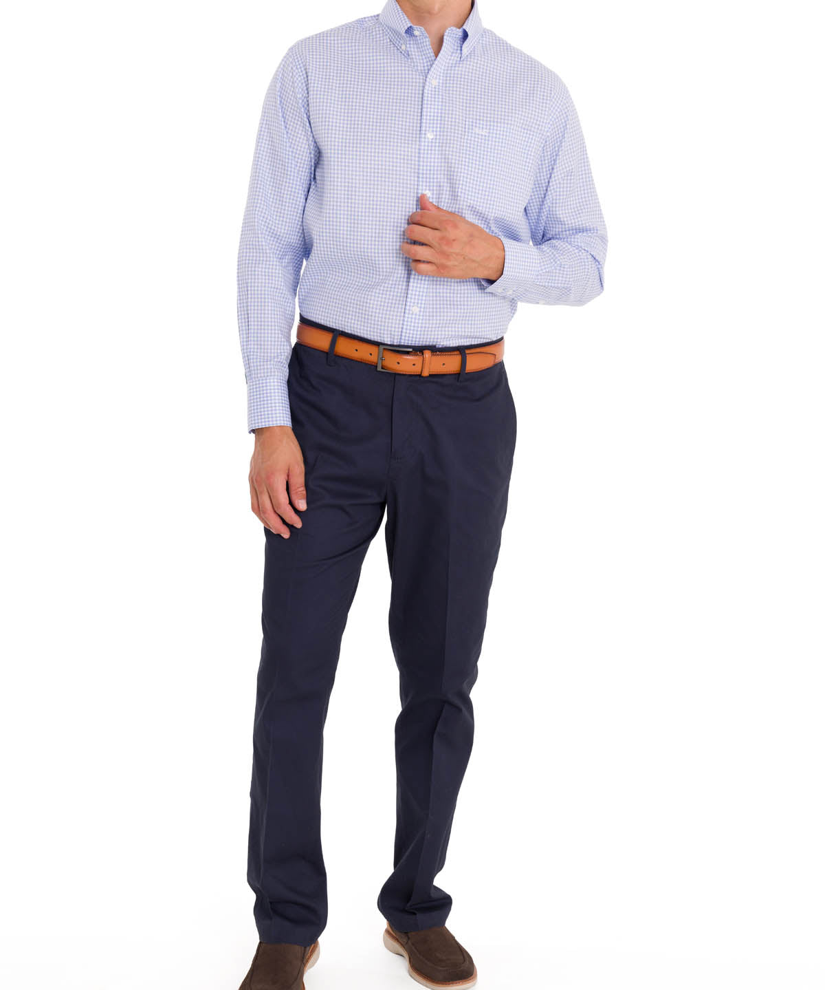 Camisa Cuello Button-Down Hombre WF Azul Rockford