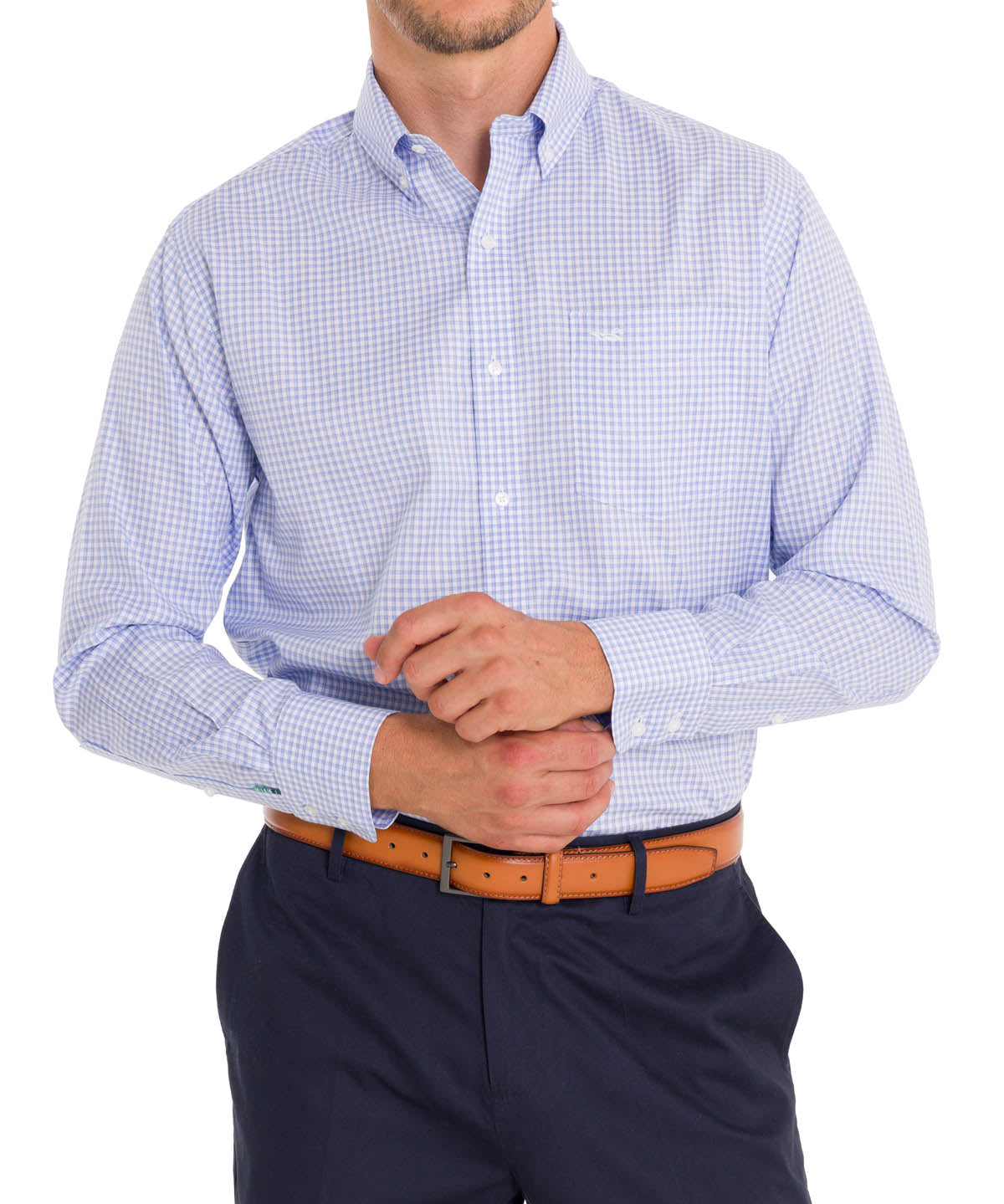 Camisa Cuello Button-Down Hombre WF Azul Rockford