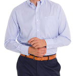 Camisa Cuello Button-Down Hombre WF Azul Rockford