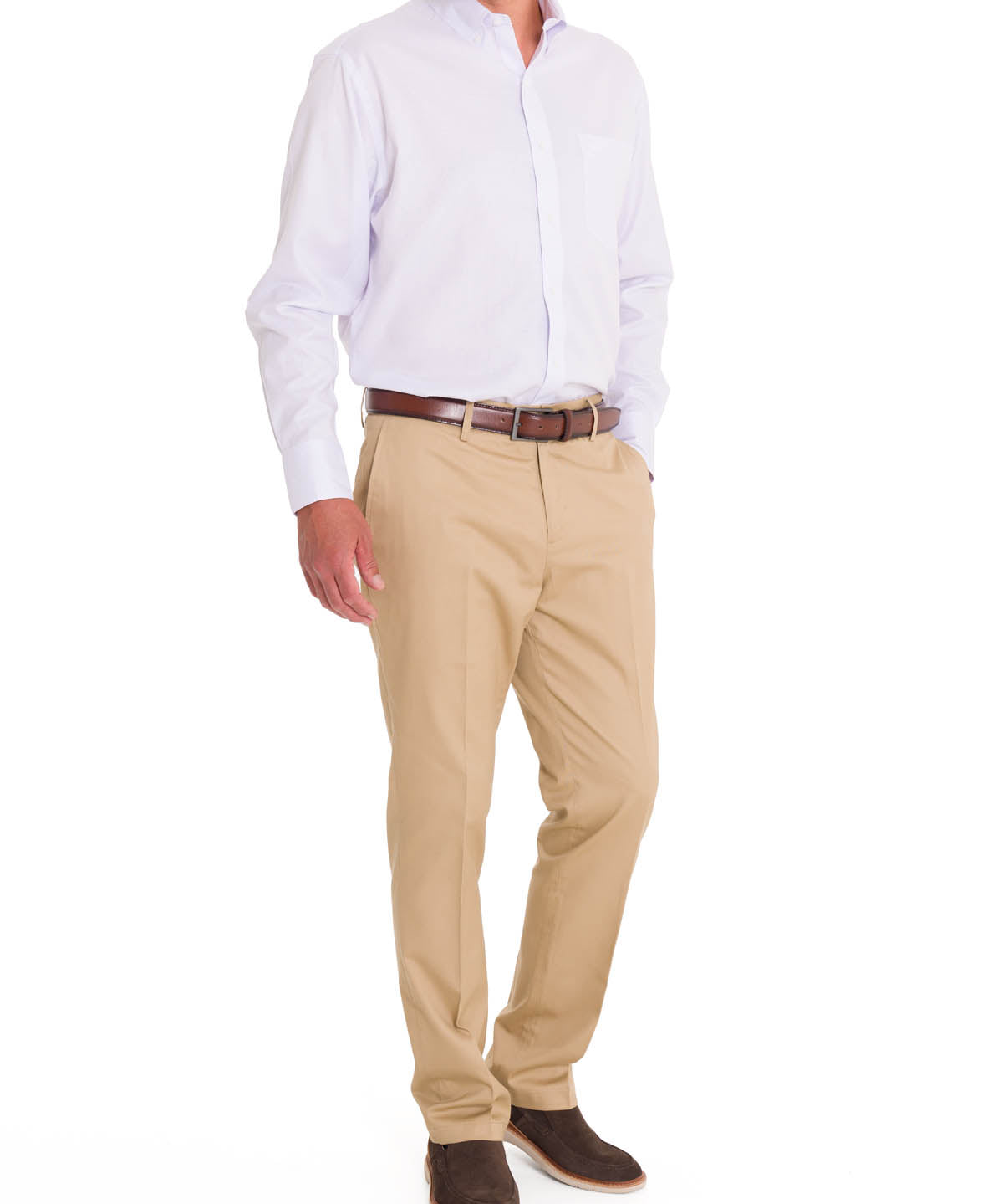 Camisa Cuello Button-Down Hombre WF Blanco Rockford
