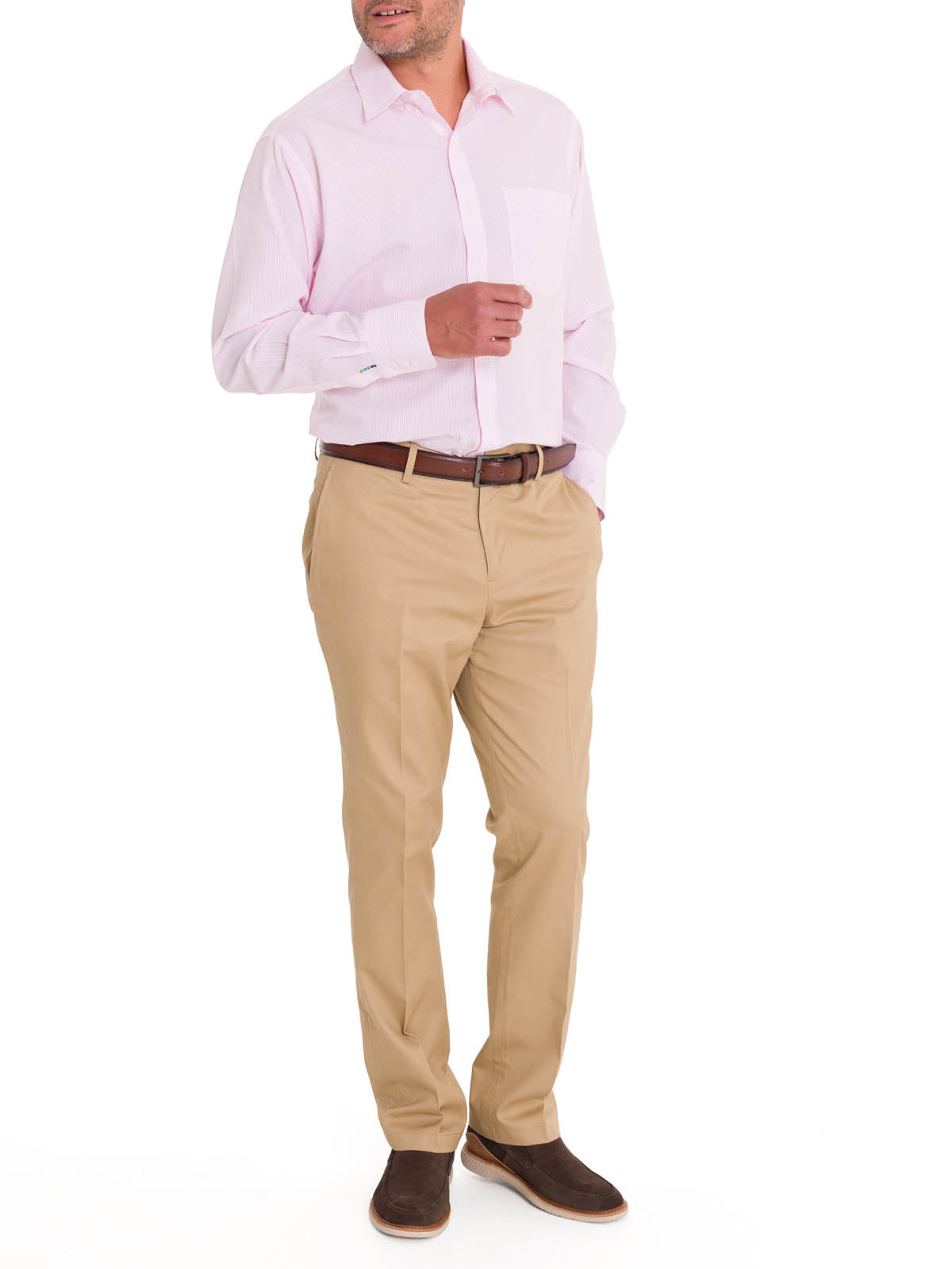 Camisa Cuello Button-Down Hombre WF Rosado Rockford