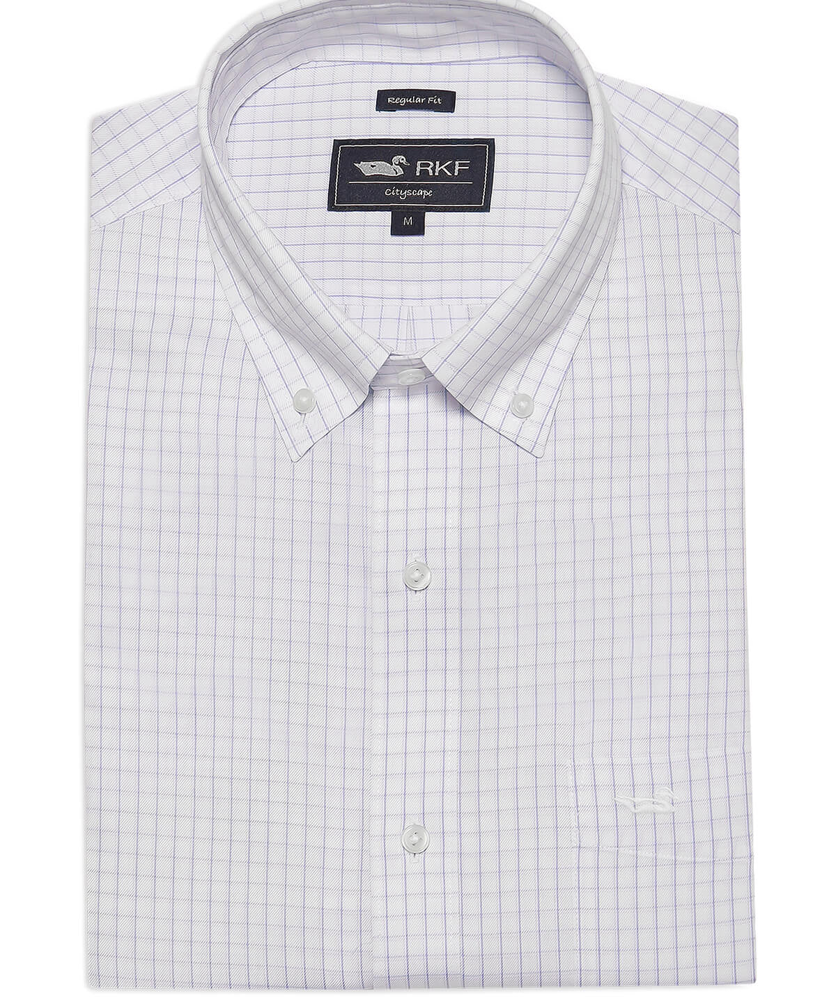 Camisa Cuello Button-Down Hombre WF Blanco Rockford