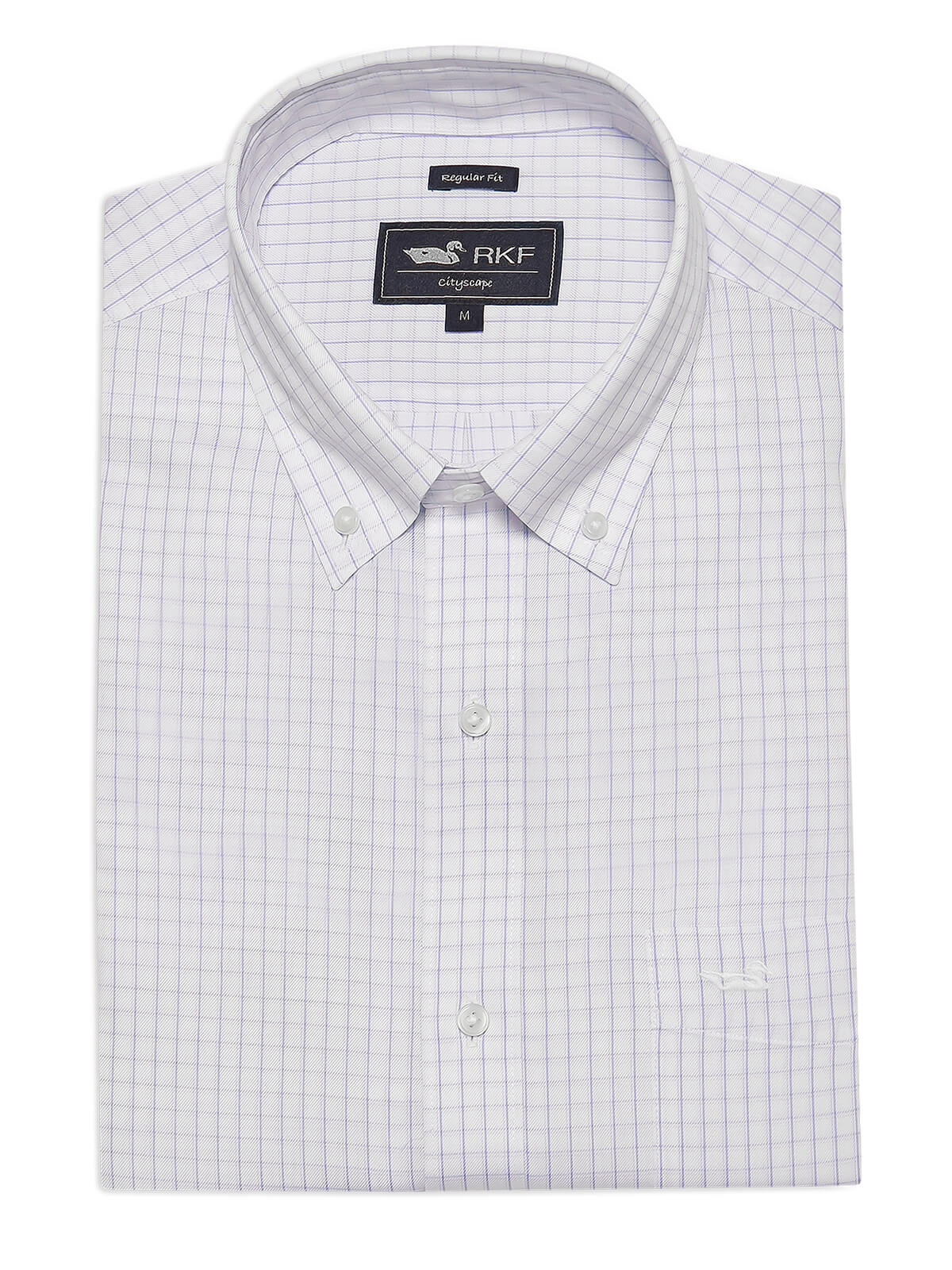 Camisa Cuello Button-Down Hombre WF Blanco Rockford