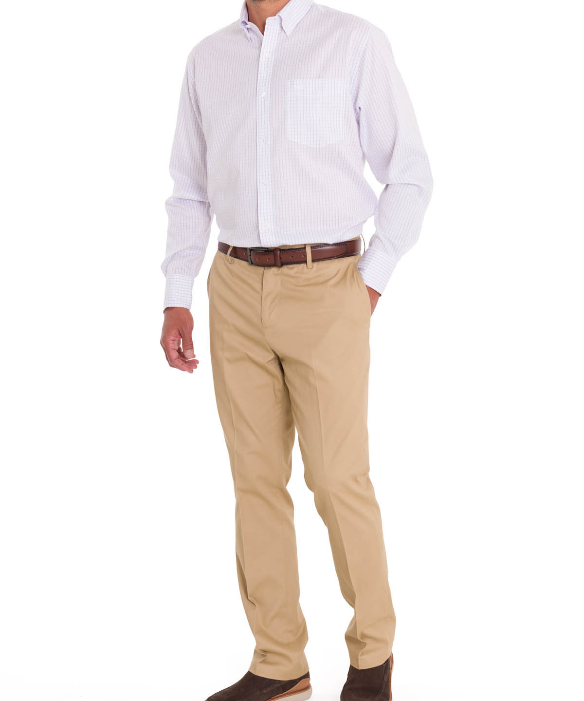 Camisa Cuello Button-Down Hombre WF Blanco Rockford