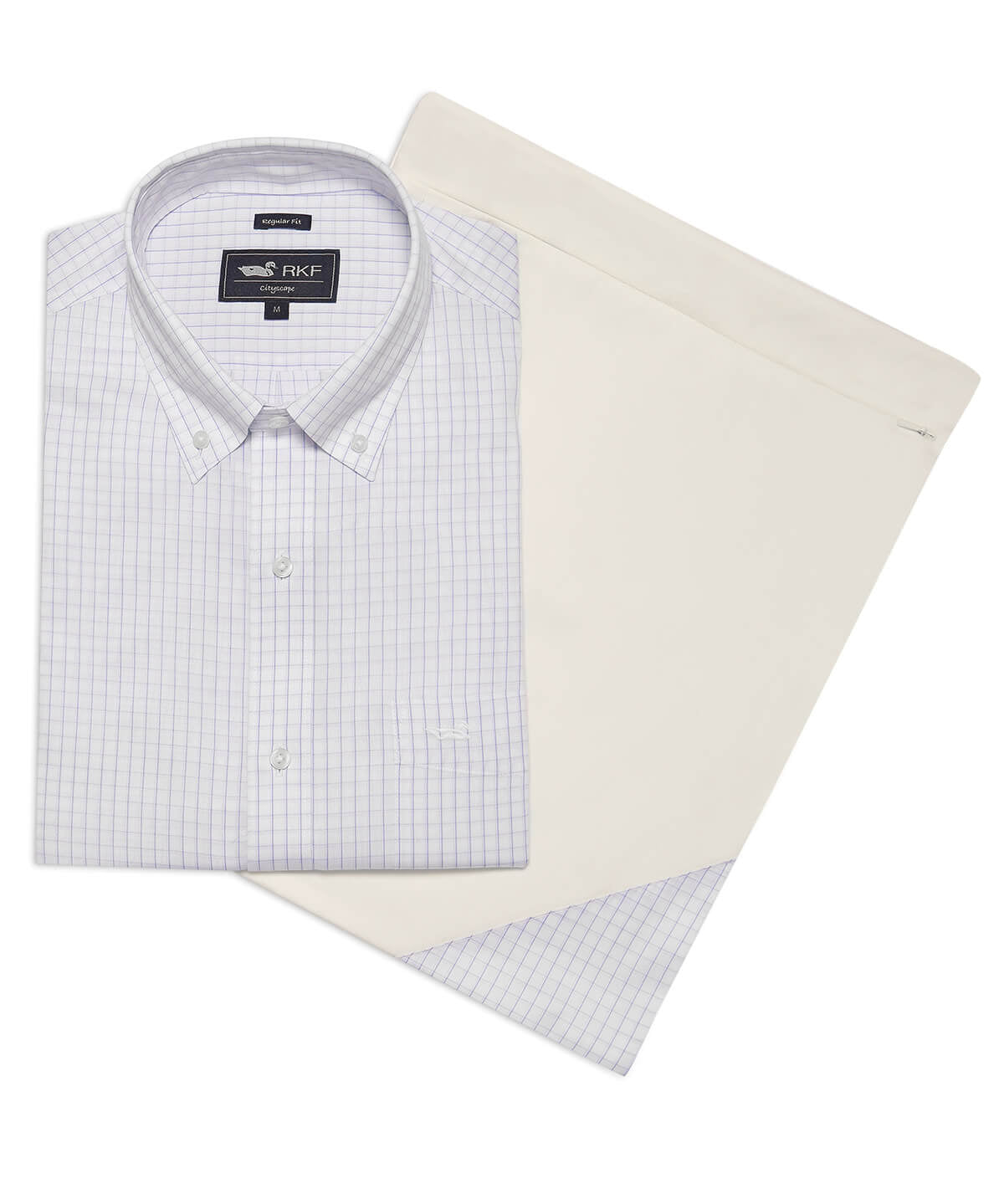 Camisa Cuello Button-Down Hombre WF Blanco Rockford