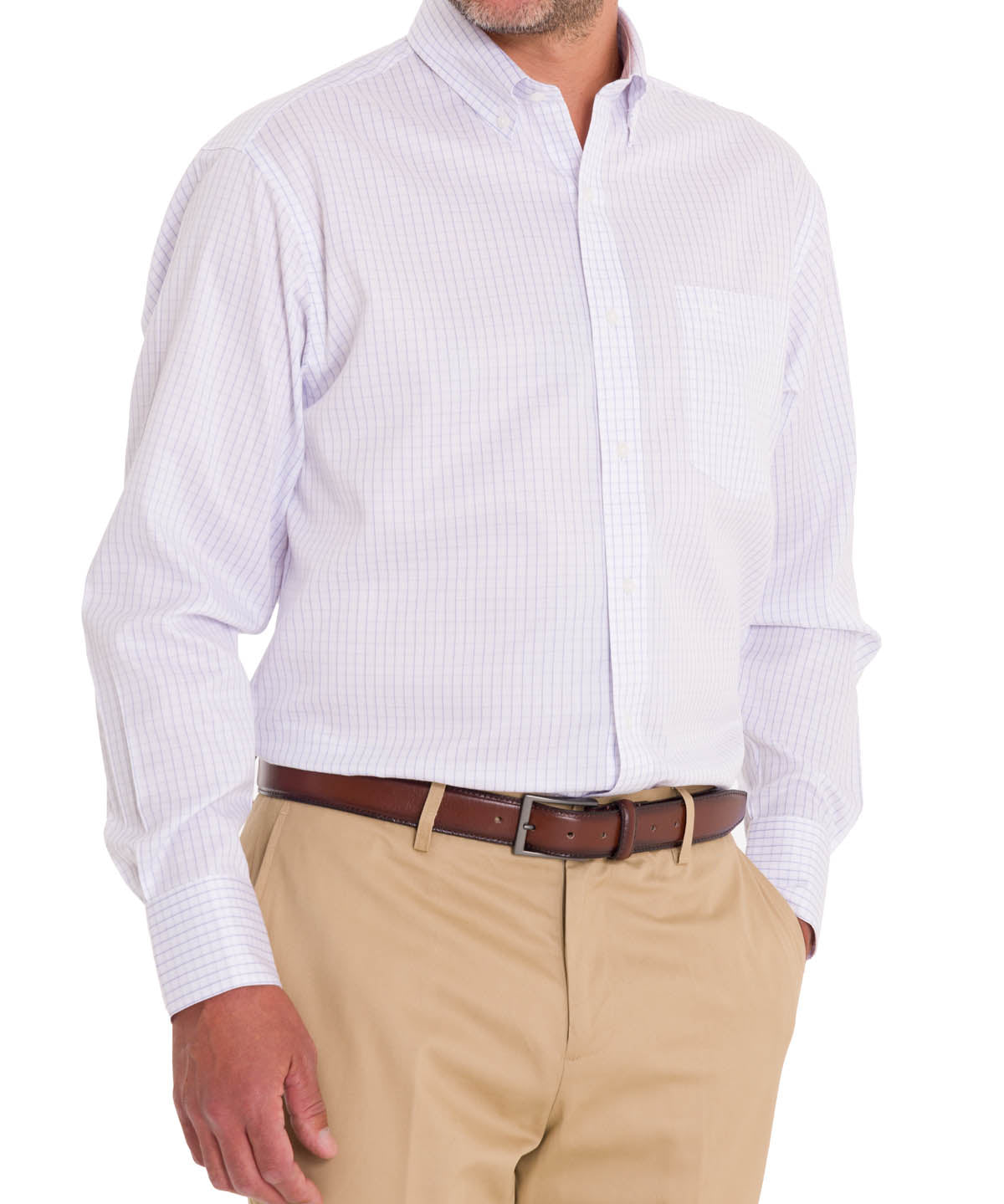Camisa Cuello Button-Down Hombre WF Blanco Rockford