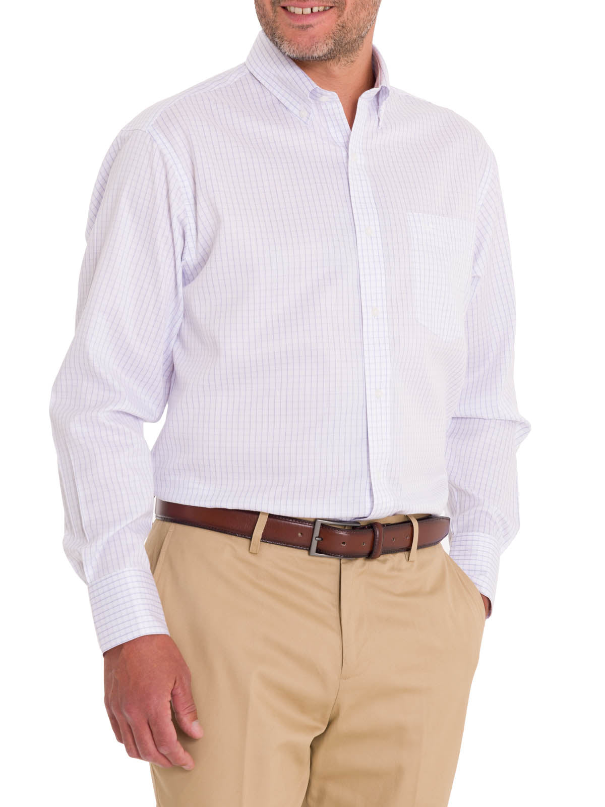 Camisa Cuello Button-Down Hombre WF Blanco Rockford