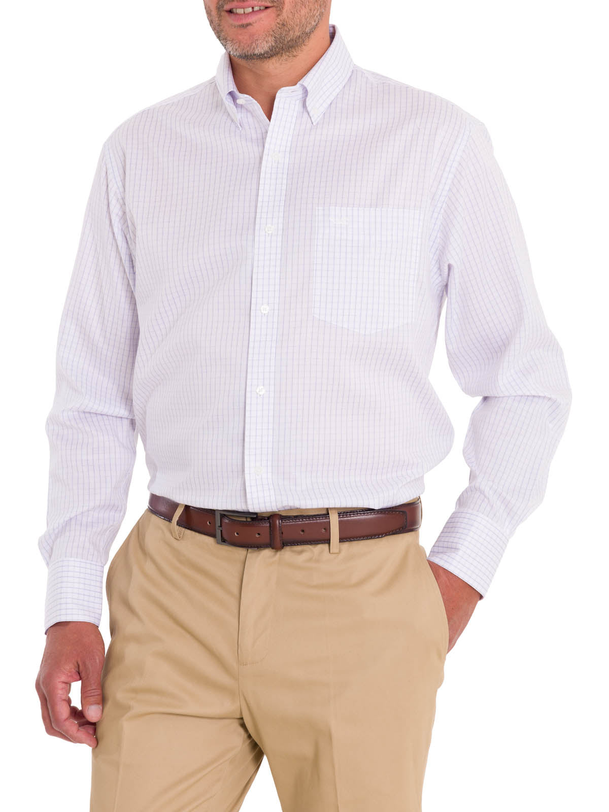 Camisa Cuello Button-Down Hombre WF Blanco Rockford