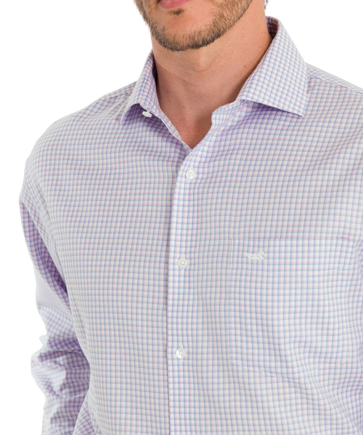 Camisa Cuello Italiano Hombre WF Blanco Rockford