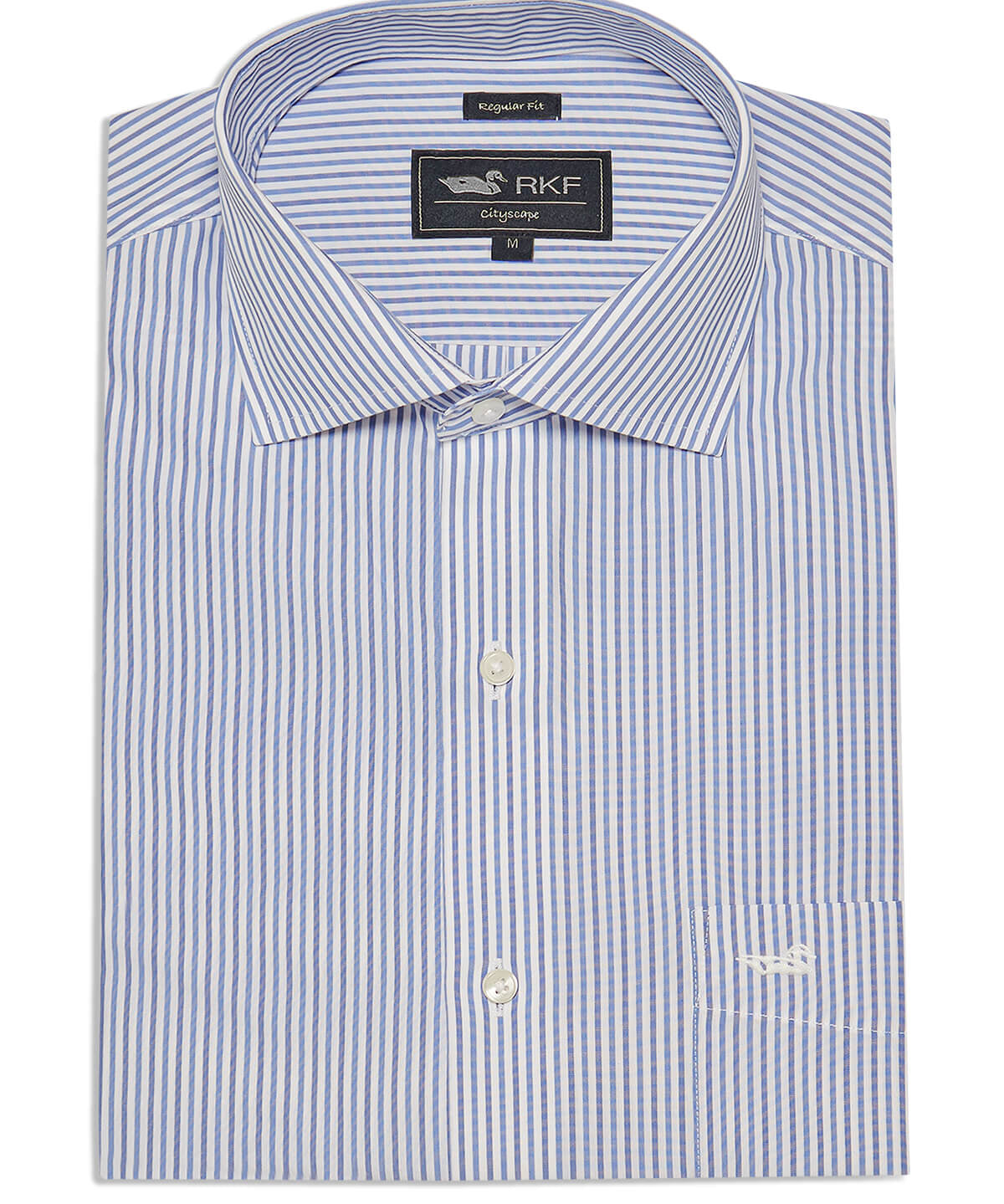 Camisa Cuello Italiano Hombre WF Blanco Rockford
