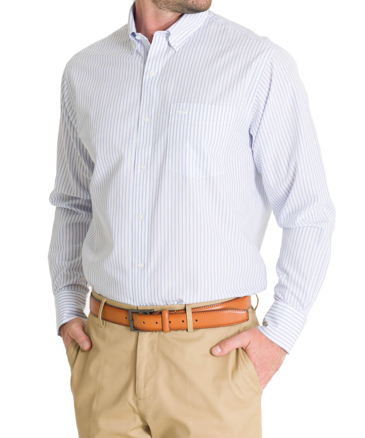 Camisa Cuello Italiano Hombre WF Blanco Rockford