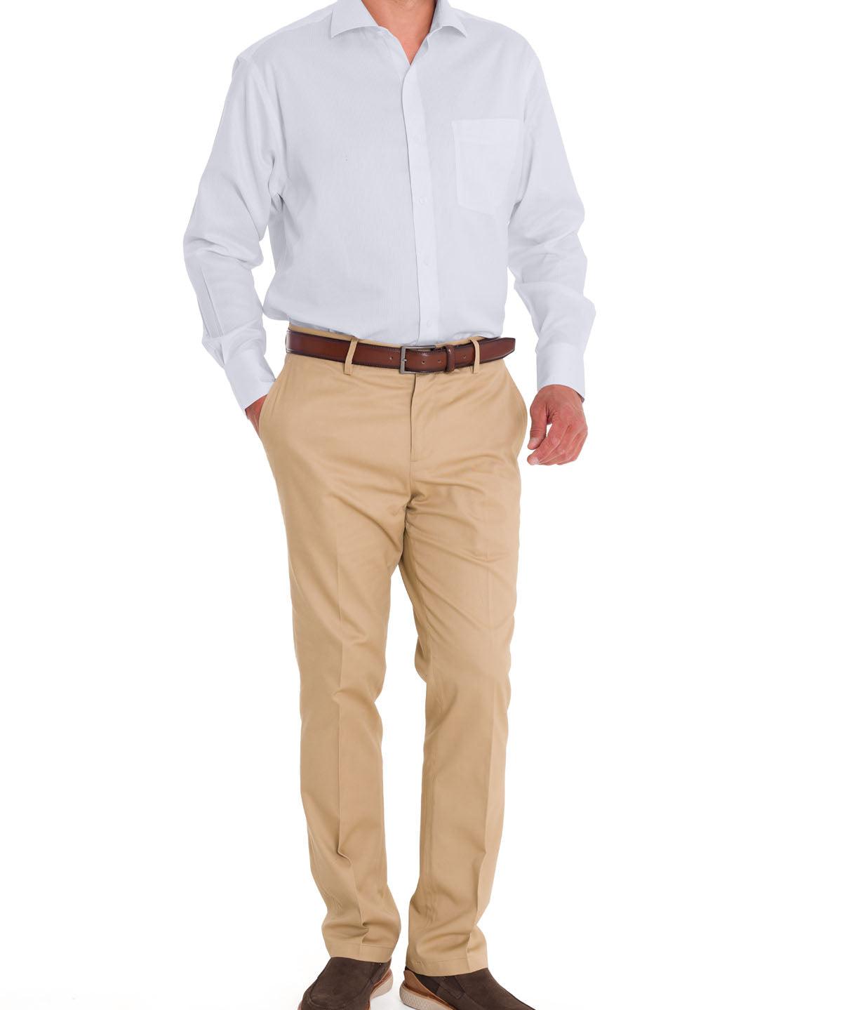 Camisa Cuello Italiano Hombre WF Blanco Rockford