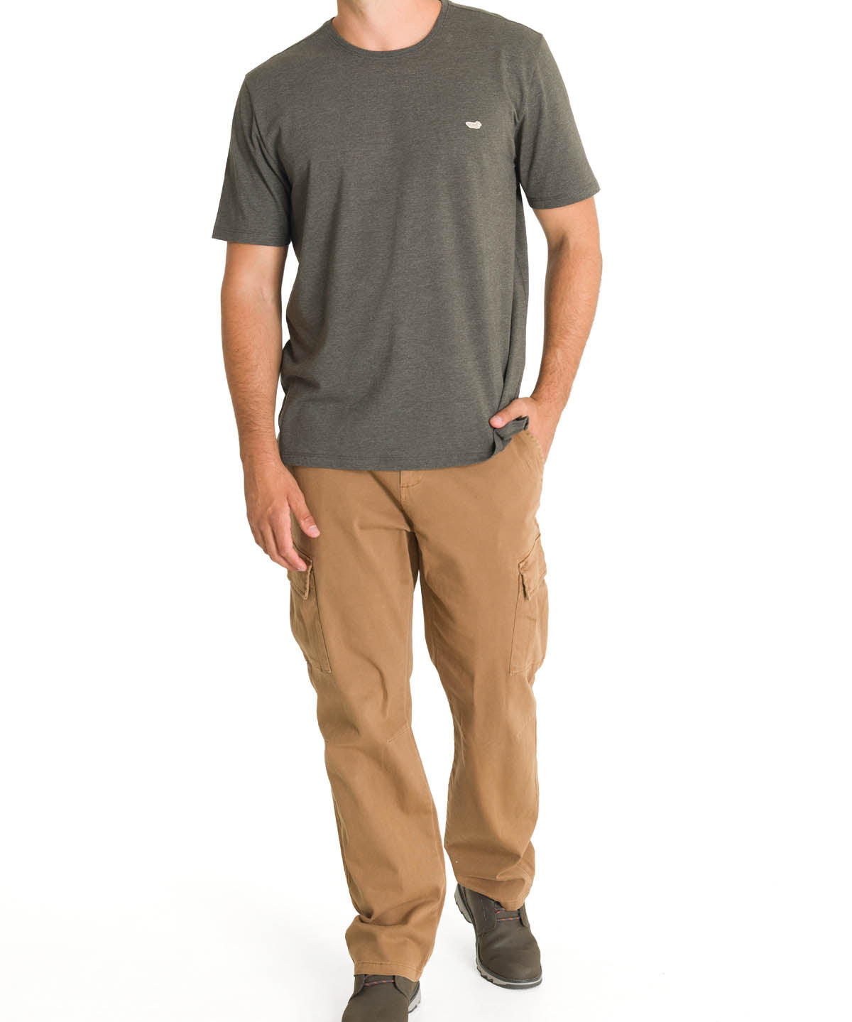 Pantalón Natural Flex Hombre Pipo Café Rockford