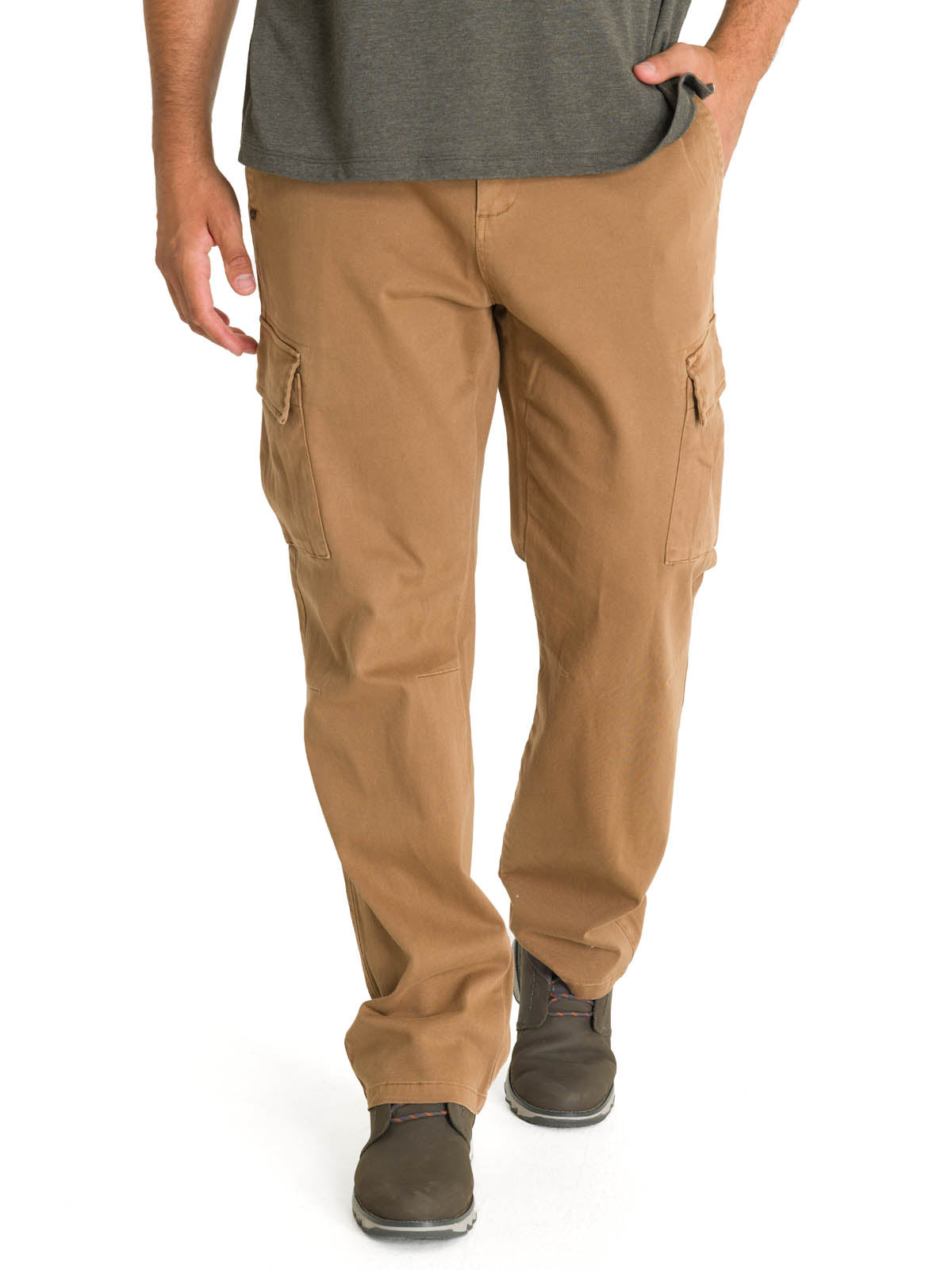 Pantalón Natural Flex Hombre Pipo Café Rockford