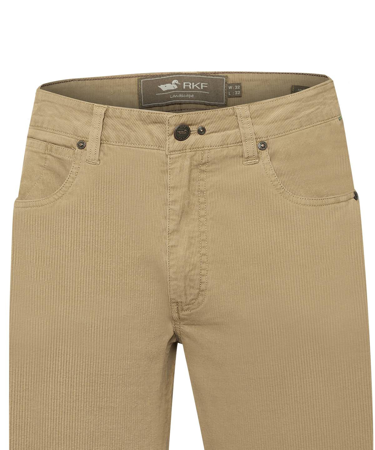 Pantalón Natural Flex Hombre Corduroy Café Rockford