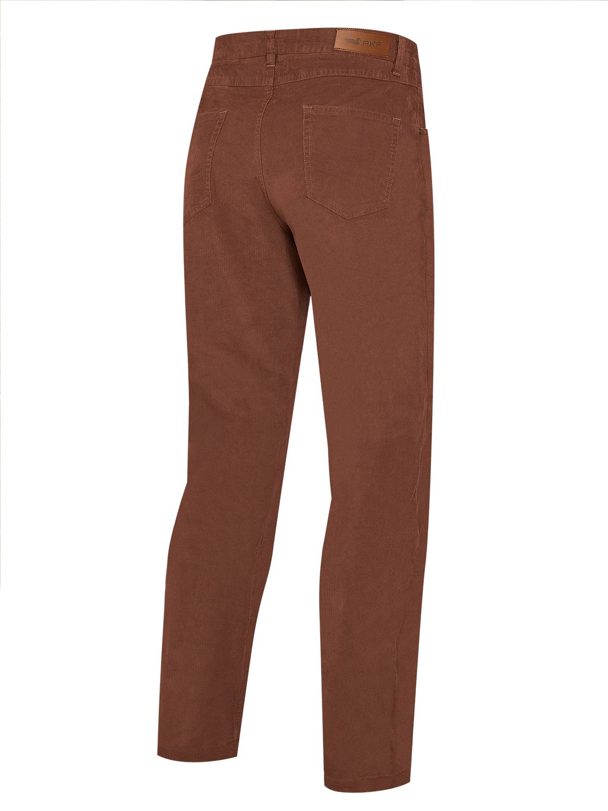 Pantalón Natural Flex Hombre Corduroy Rojo Rockford
