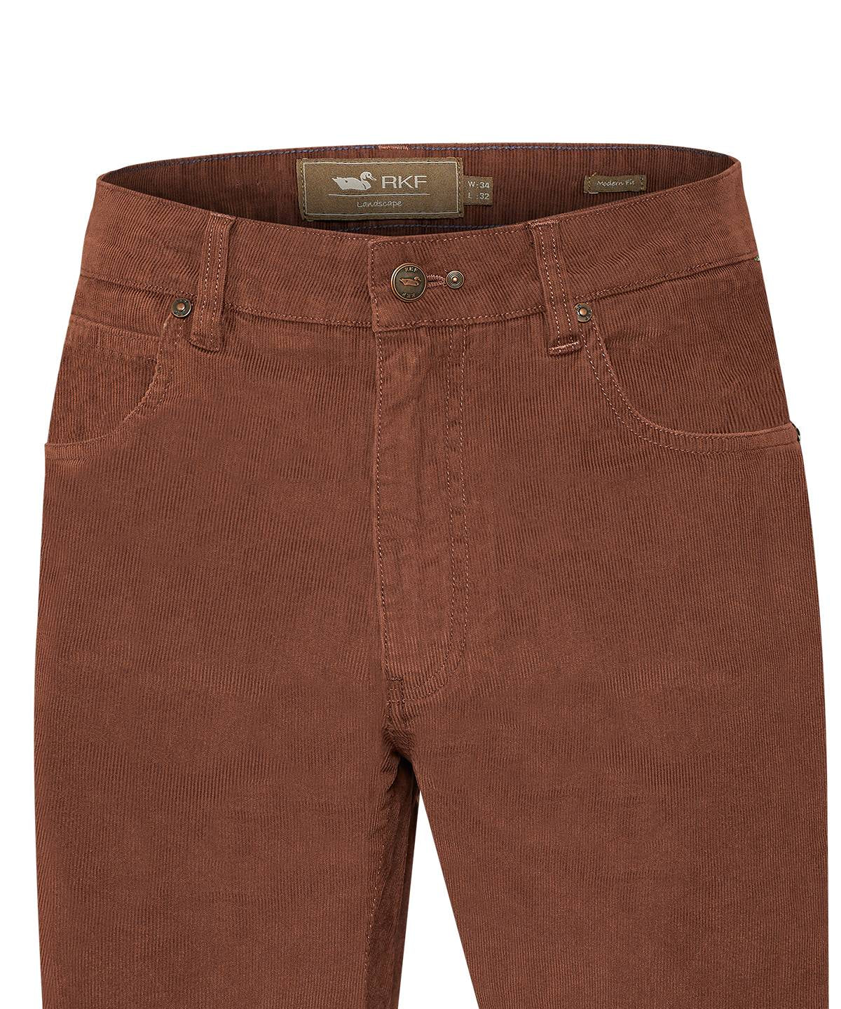 Pantalón Natural Flex Hombre Corduroy Rojo Rockford
