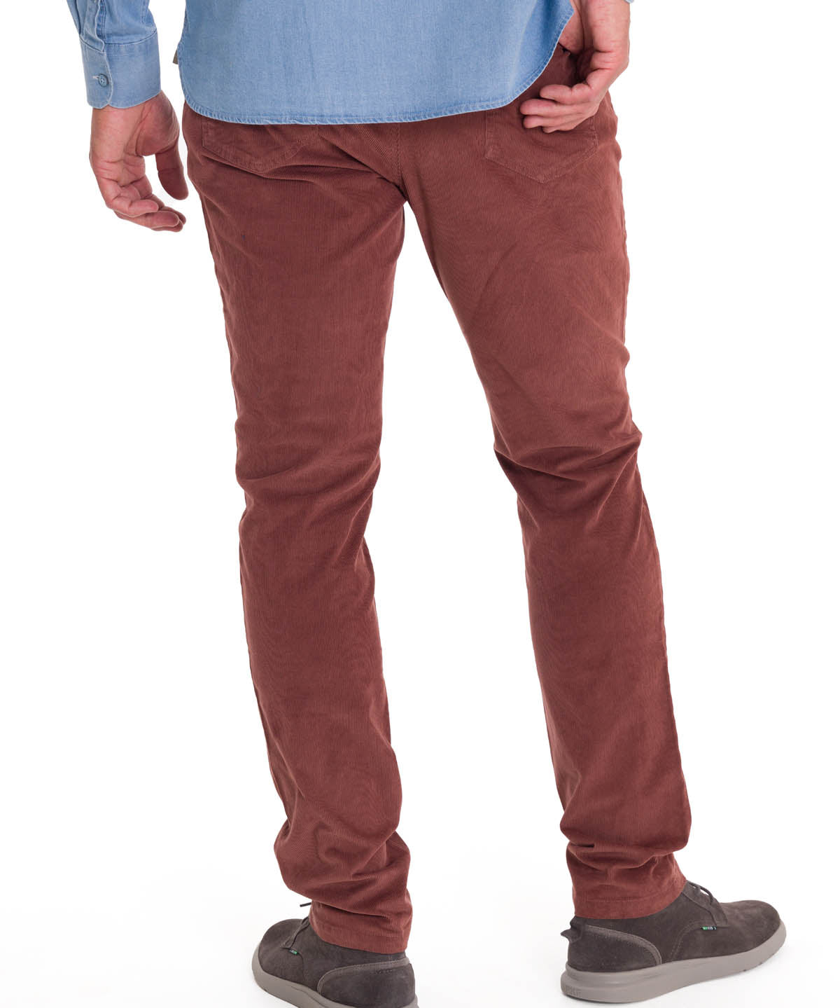 Pantalón Natural Flex Hombre Corduroy Rojo Rockford