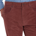 Pantalón Natural Flex Hombre Corduroy Rojo Rockford