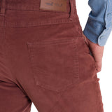 Pantalón Natural Flex Hombre Corduroy Rojo Rockford