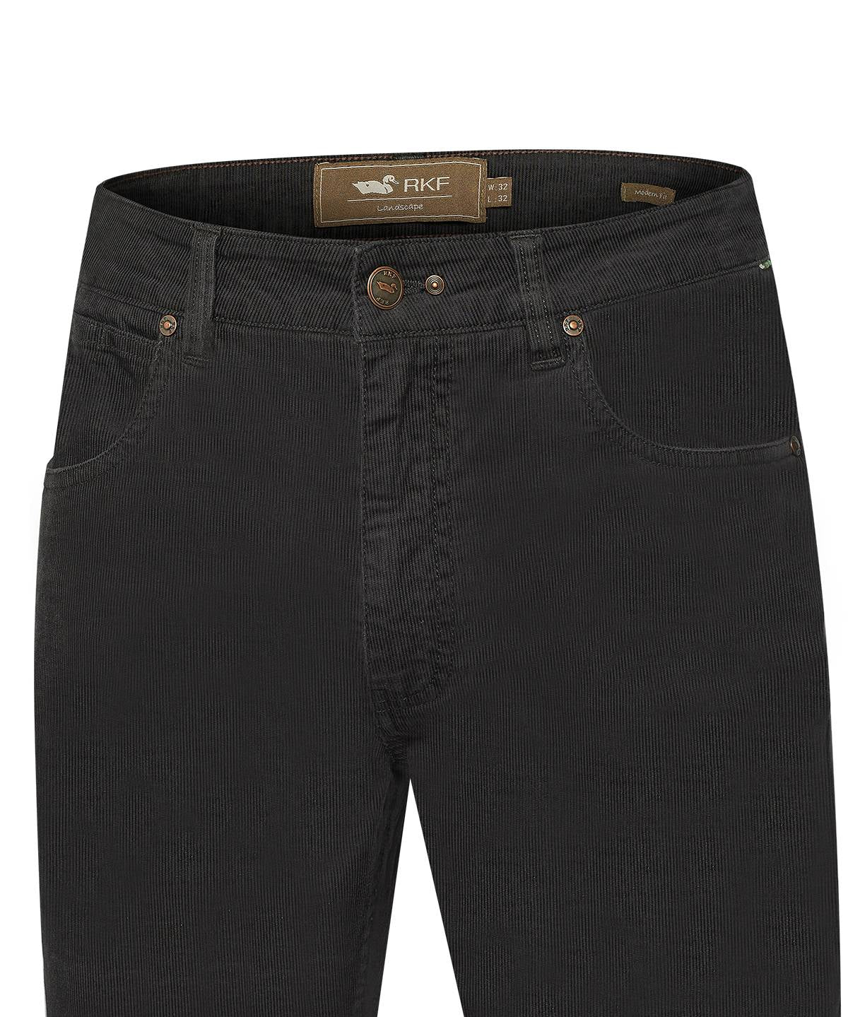Pantalón Natural Flex Hombre Corduroy Gris Rockford