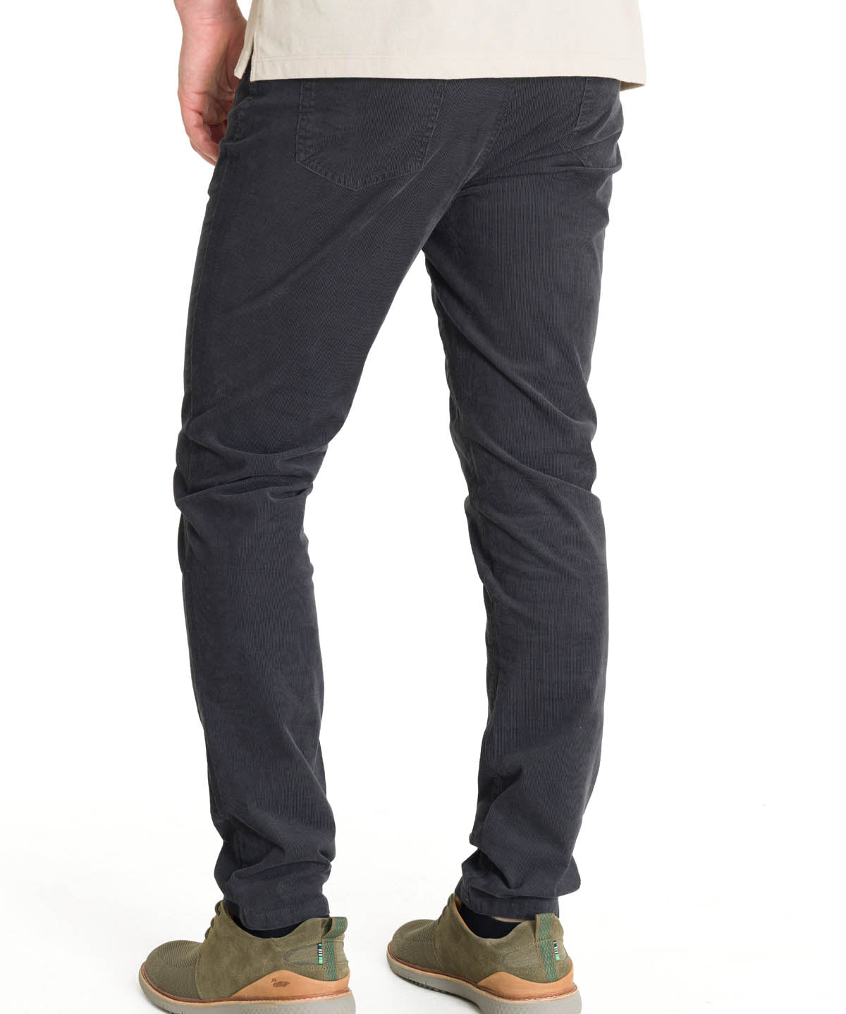 Pantalón Natural Flex Hombre Corduroy Gris Rockford