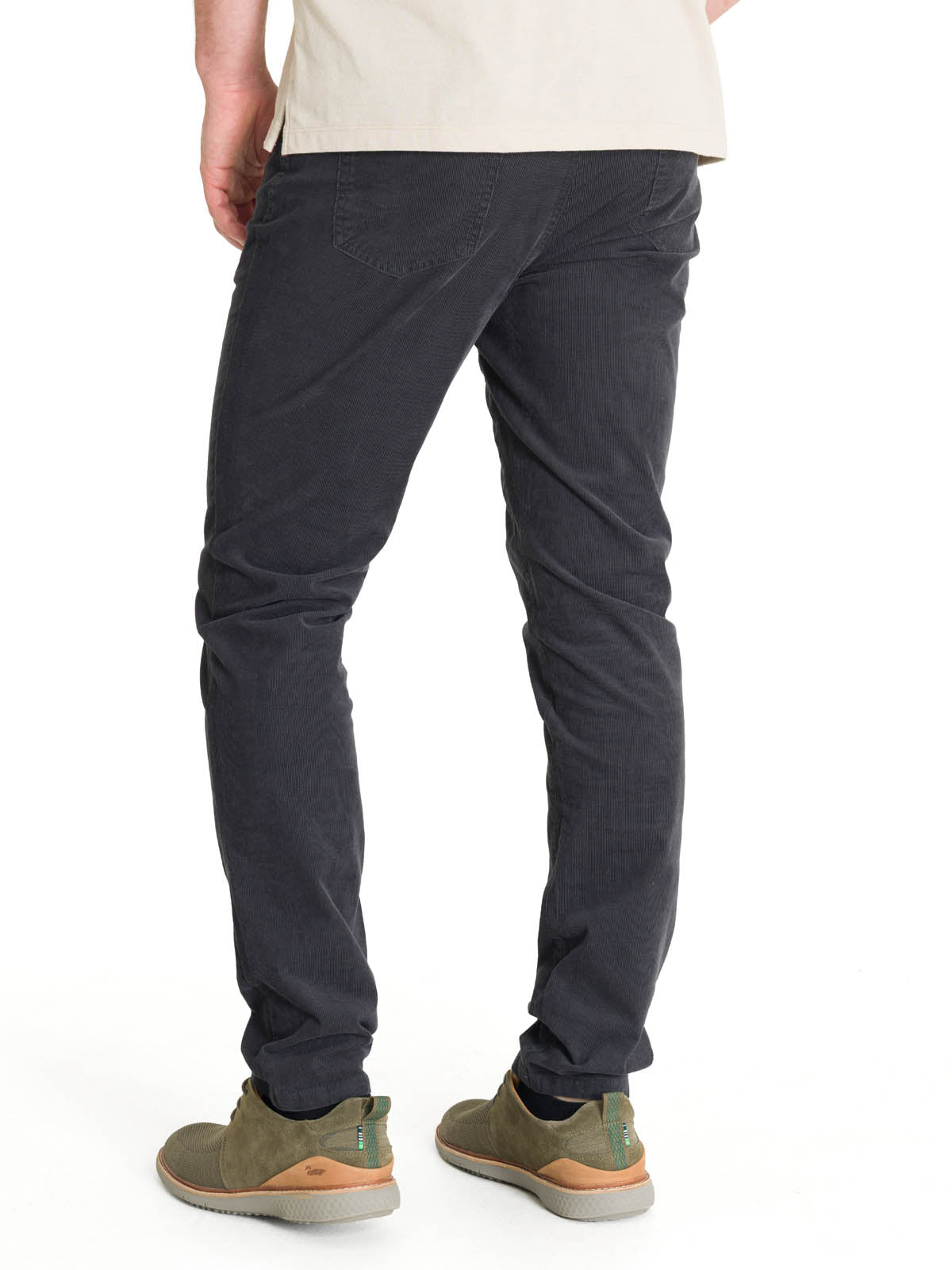 Pantalón Natural Flex Hombre Corduroy Gris Rockford