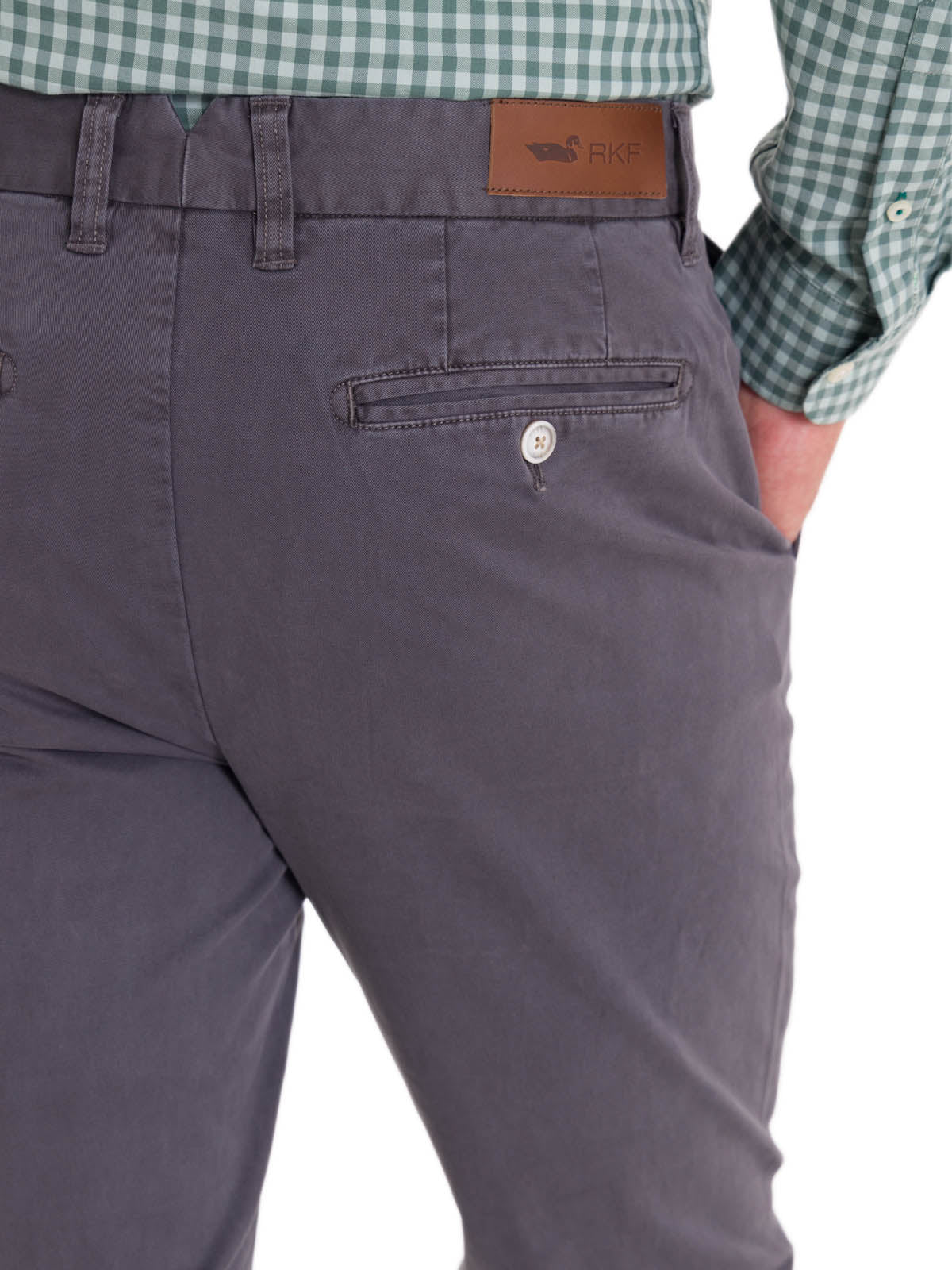 Pantalón Natural Flex Hombre Turin Gris Rockford