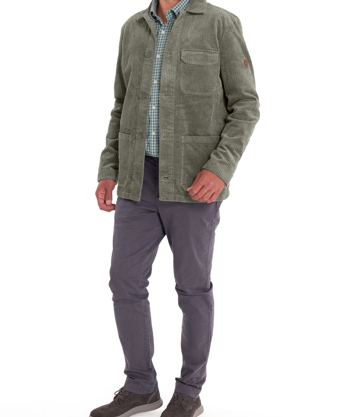 Overshirt Algodón Hombre Bellagio Verde Rockford