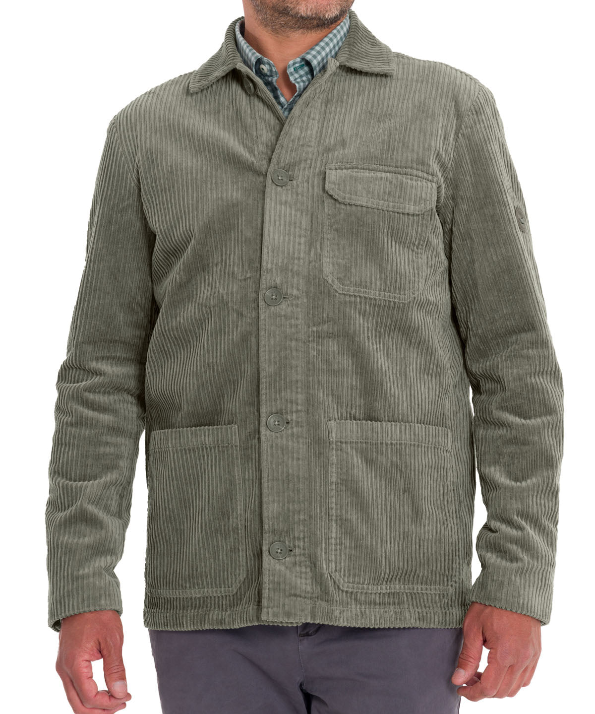 Overshirt Algodón Hombre Bellagio Verde Rockford