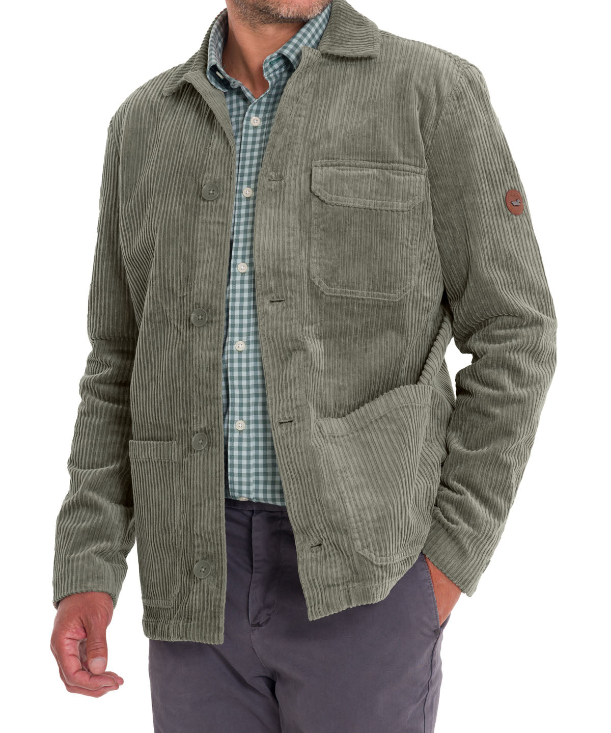 Overshirt Algodón Hombre Bellagio Verde Rockford