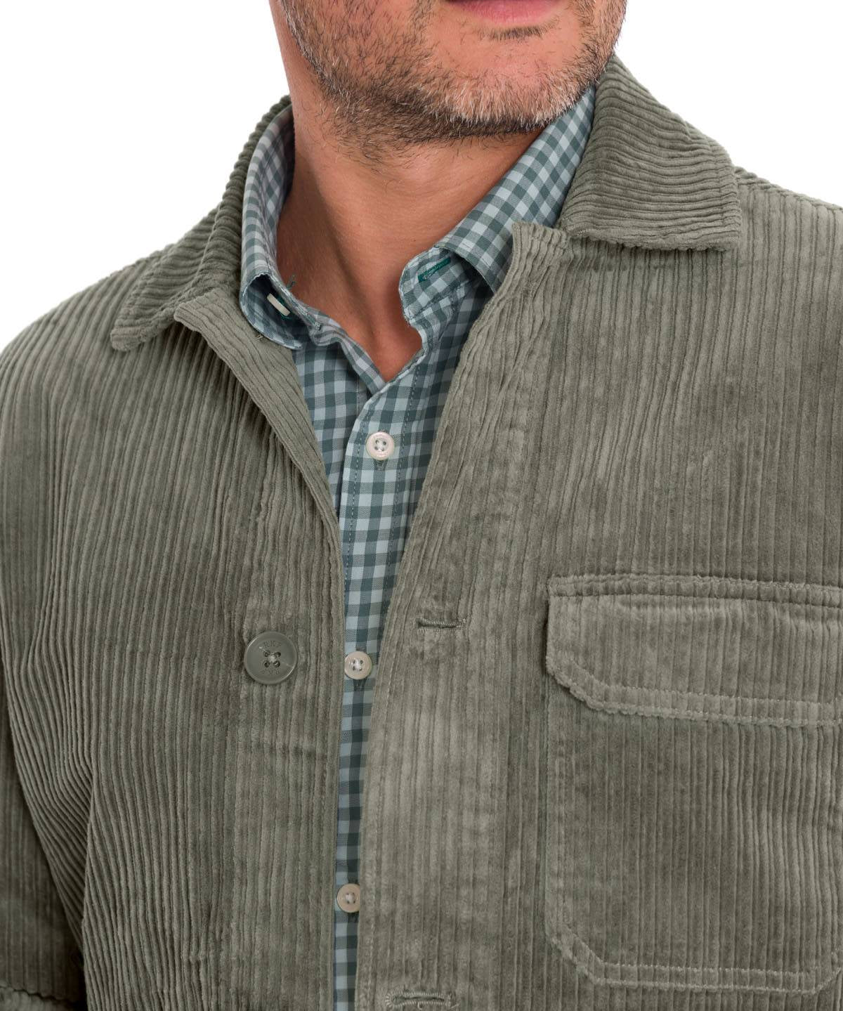 Overshirt Algodón Hombre Bellagio Verde Rockford
